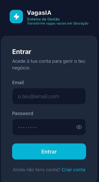 VagasIA App — Dashboard de gestão